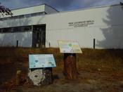 Mit Infotafeln informieren zu Insektensterben und Wildwiesen