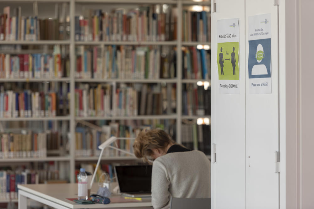 Workstation at the library