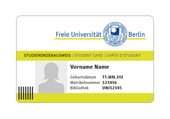 Fig. 1: Campuscard for Freie Universität Students
