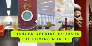 Special closing times for libraries in the coming months