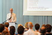 The president of Freie Universität Berlin, Prof. Dr. Peter-André Alt, gave a presentation on career support as part of the institutional strategy of Freie Universität.