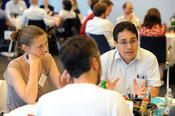 Academic career paths, research collaboration, and start-up strategies were among the topics the participants discussed.