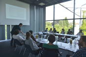 Sascha Friesike from the Alexander von Humboldt Institute for Internet and Society directed one of the evening’s four workshops.