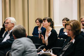 The audience was especially interested in the relation between knowledge transfer and science communication.