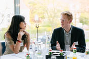 Many guests used the opportunity to discuss their own ideas for start-ups.