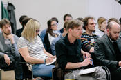 Around 65 junior researchers attentively listened to the presentation