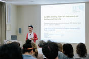 Antje Wegner of the iFG presented selected results taken from a study about ERC Starting Grants.