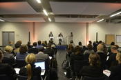 Around 40 junior researchers attended the podium discussion.