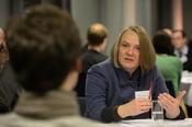 Prof. Dr. Heike Krieger spoke about her experience at the Collaborative Research Center Governance in Areas of Limited Statehood.
