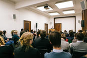 Professor Rainer Haag spoke about his experiences as a father of three and supervisor of a research group.