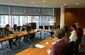 ZDS students discussing with MoP Dr. Martin Rosemann