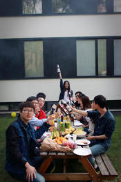 Birthday party in the Student Village Schlachtensee