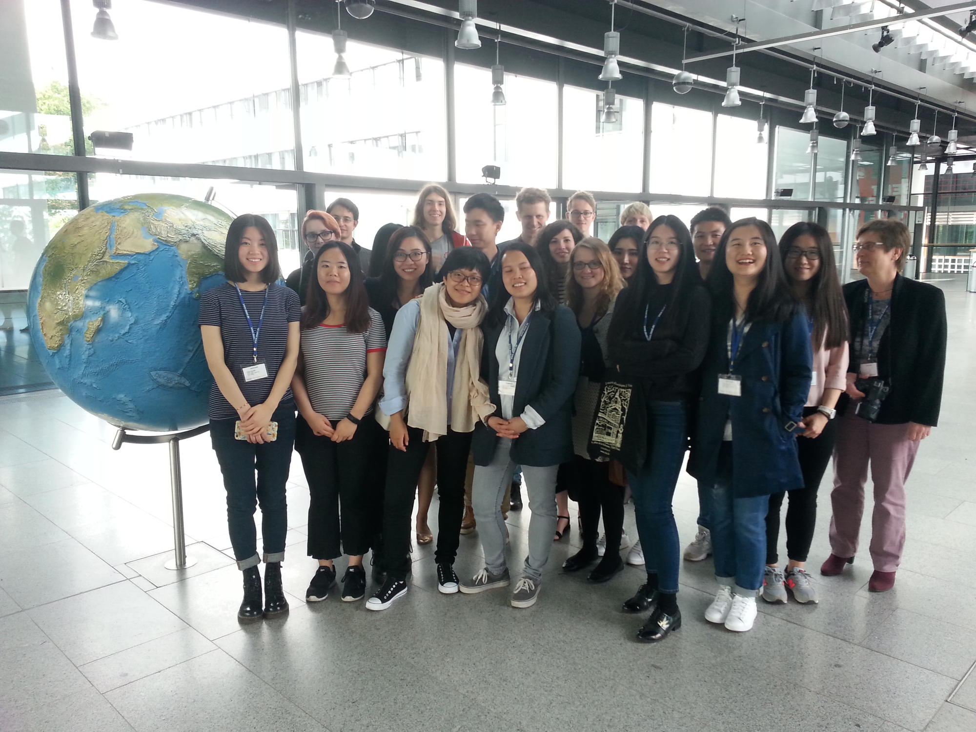 Group photo in the premises of "Deutsche Welle".