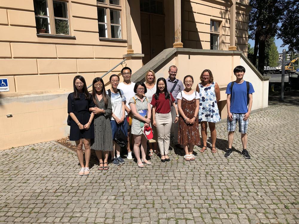 With Ms. Ellen Kray (second from the right) on the premises of the Ministry of Justice, for Europe and Consumer Protection in Potsdam.