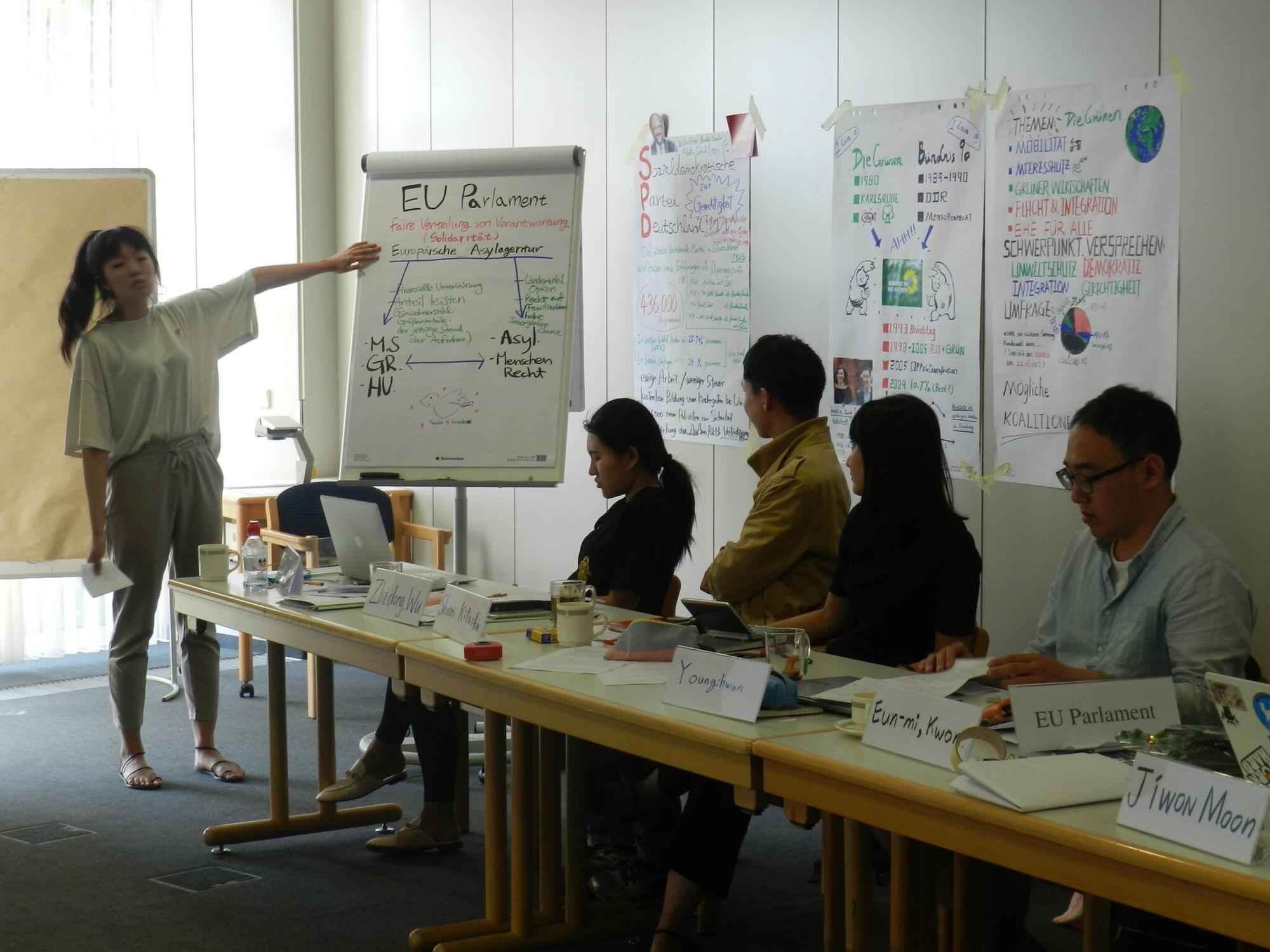 ... but also group work ...