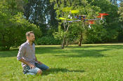 Biorobotics researchers at Freie Universität are working on simulating the complicated brain of the honey bee in an autonomously flying robot, the “neurocopter.”
