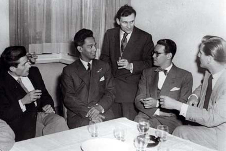 Studenten des Europa-Kolleg in Brügge, Belgien, zu Gast an der Freien Universität im Mai 1953.