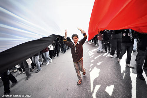 Demonstration im Maghreb