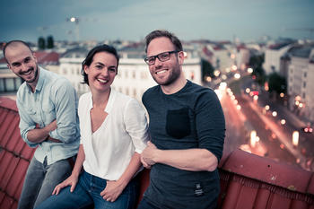 Das Team von dearemployee: Daniel Fodor, Amelie Wiedemann, Henning Jakob (v.l.n.r.)