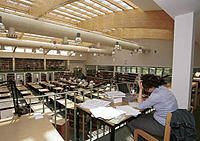 Lesesaal der Universit&auml;tsbibliothek der Freien Universit&auml;t