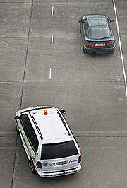 Foto des autonomen Autos in der Praxis