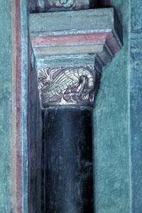 Romanische Wandmalerei in der Pfarrkirche St. Clemens, Schwarzrheindorf (1151 geweiht).
