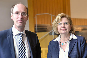 Prof. Dr. Peter-André Alt und Prof. Dr. Monika Schäfer-Korting