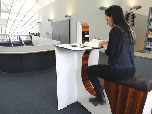 Fahrradergometer in der Philologischen Bibliothek