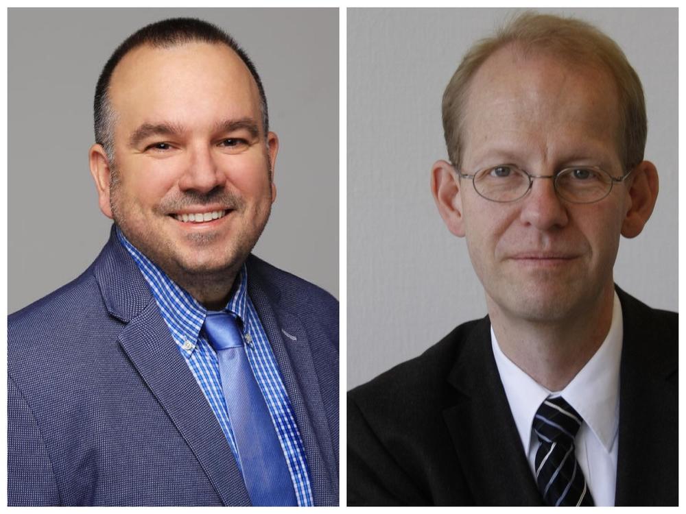 Prof. Theocharis Grigoriadis, C.Sc. Ph.D. und Prof. Dr. Eckart Rühl