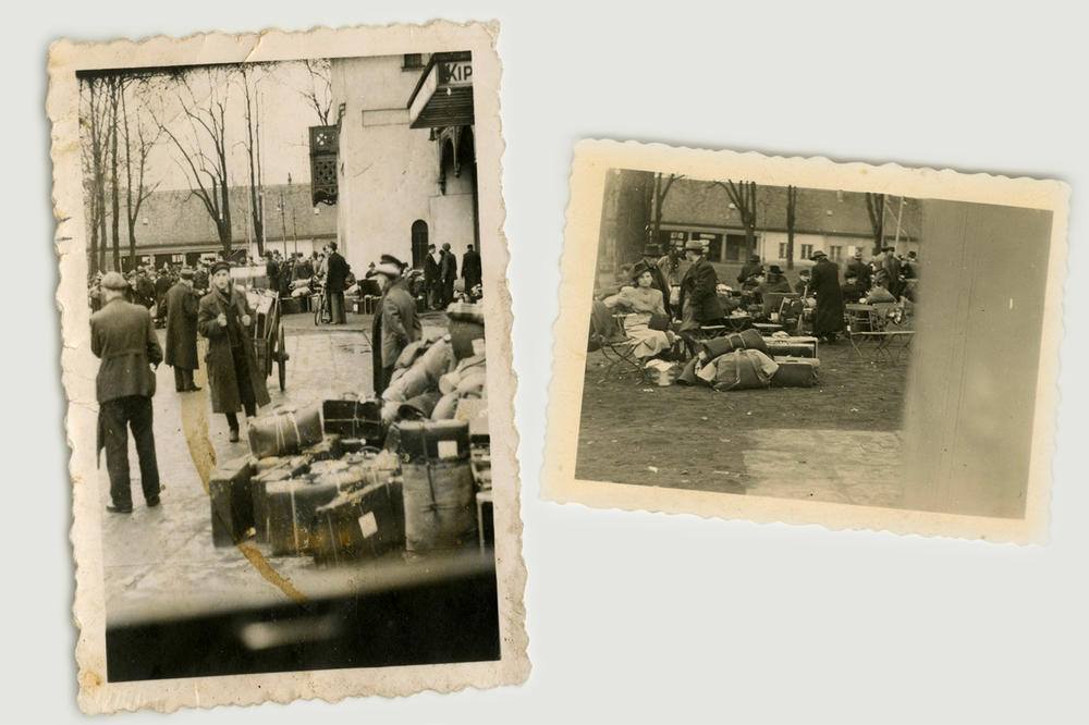 Forschende finden bisher unbekannte NS-Deportationsfotos in Dresden: Zwei Fotos aus der Sammlung, auf denen Breslauer*innen kurz vor der Deportation zu sehen sind.