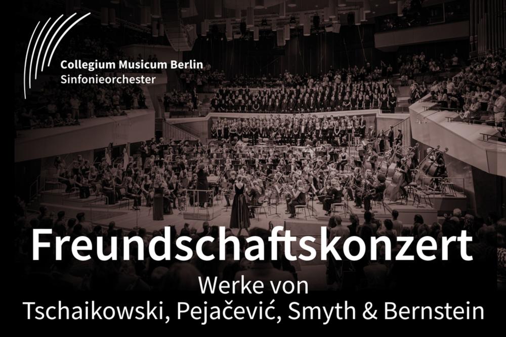 Gemeinsam auf einer Bühne: Das Collegium Musicum Berlin musiziert mit dem Orchestre Universitaire de Strasbourg beim Freundschaftskonzert am 31. Mai 2025.