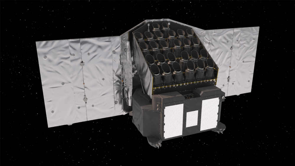 Visualisierung des neuen Weltraumteleskops Plato