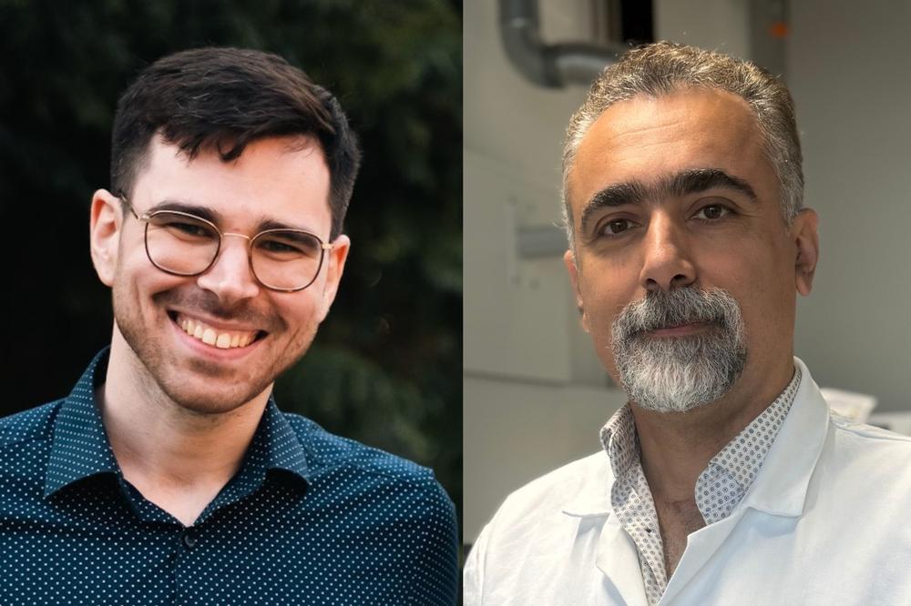 Dr. Gergo Peter Szekeres (l.) and M.Sc. Shoresh Mamkhezri (r.) leiten jeweils ein neues GoBio-Initial-Projekt am Fachbereich Biologie, Chemie, Pharmazie der Freien Universität Berlin.