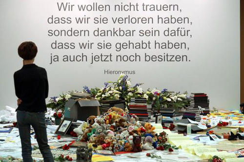 Gedenken an die Opfer des Amoklaufs von Erfurt.