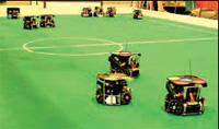 Flügelspieler und Mittelstürmer der Fußballroboter-Mannschaft der Freien Universität