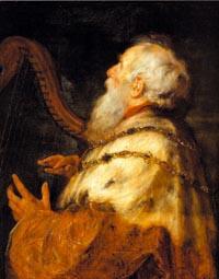 K&ouml;nig David mit der Harfe