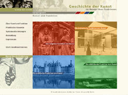 Startseite des Internet-Projekts ?Geschichte der Kunst im Wandel ihrer Funktionen?
