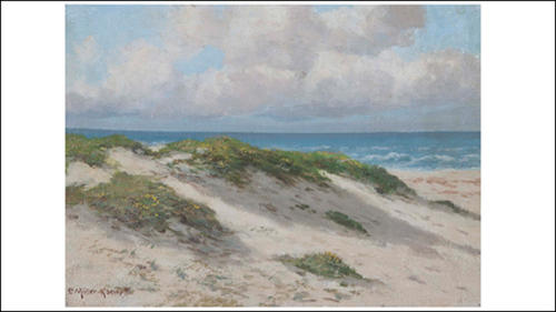 „Düne und Meer“ von Paul Müller-Kaempff. Müller-Kaempff gilt als Gründer der Künstler-Kolonie auf Ahrenshoop.