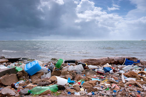 Riesige Müllmengen treiben als "Müllinseln" auf den Weltmeeren.