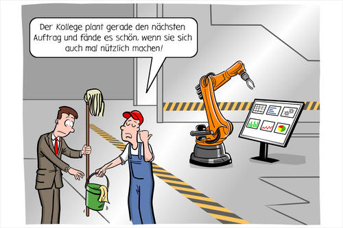Schöne neue Arbeitswelt? Roboter übernehmen immer mehr Aufgaben.