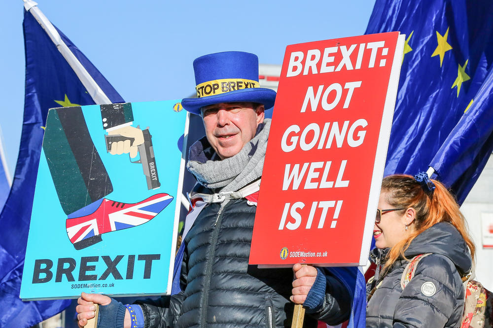 Eifriger Europa-Verfechter: Steven Bray, Gründer von SODEM (Stand of Defiance European Movement), demonstriert in London täglich gegen den Brexit.