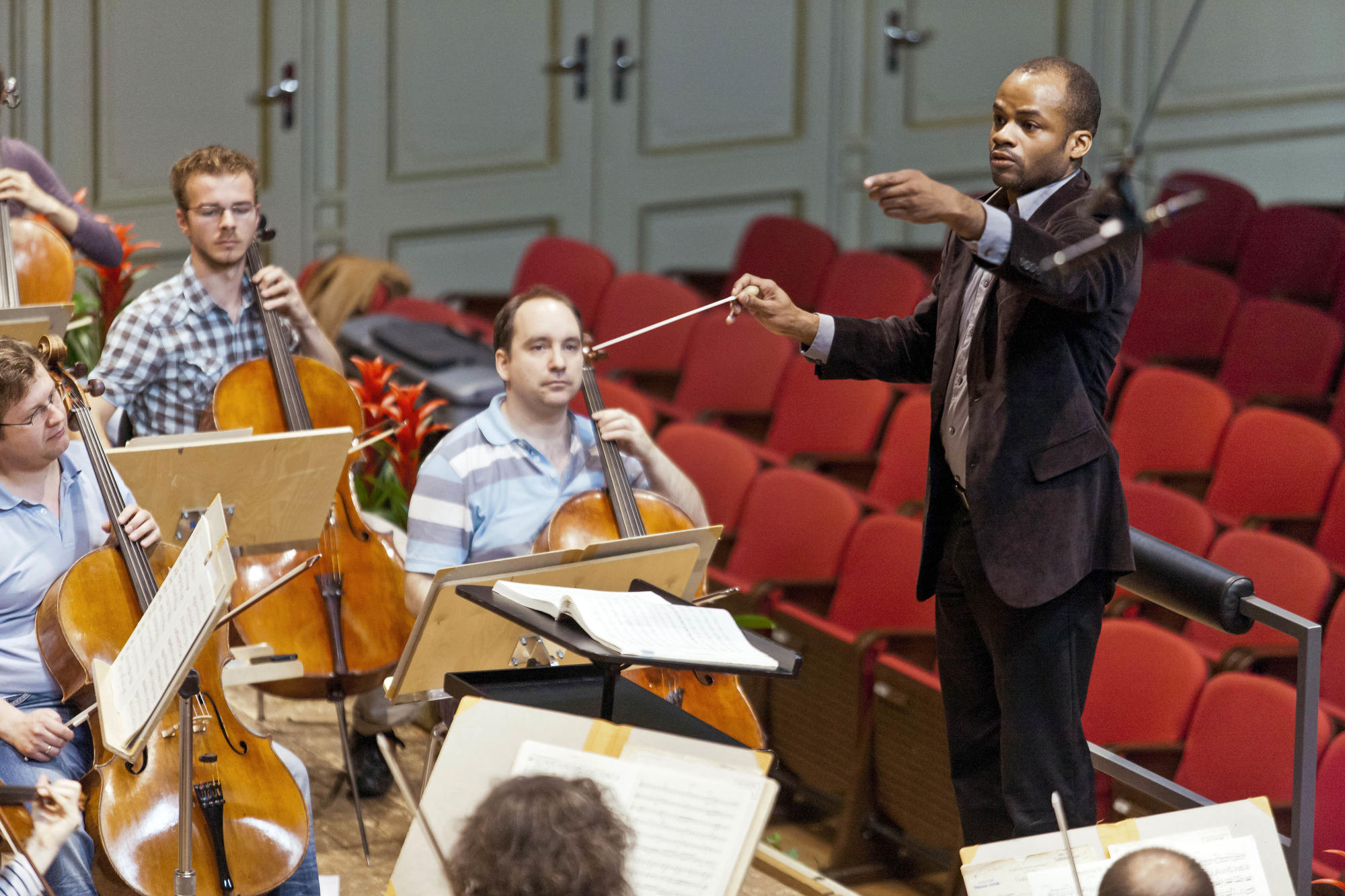 Engagiert für People of Colour in der klassischen Musik: Das Foto zeigt Brandon Keith Brown im Jahr 2012 bei einer Probe in der Tonhalle Zürich.