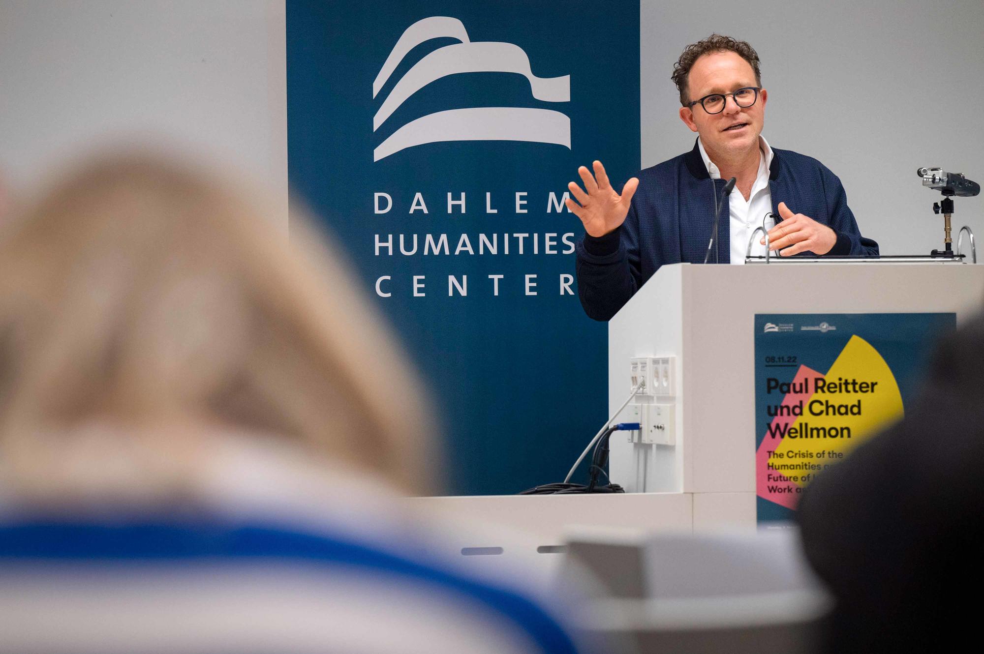 Geisteswissenschaften in den USA. Chad Wellmon von der University of Virginia war Gastredner bei der Jubiläumsfeier.