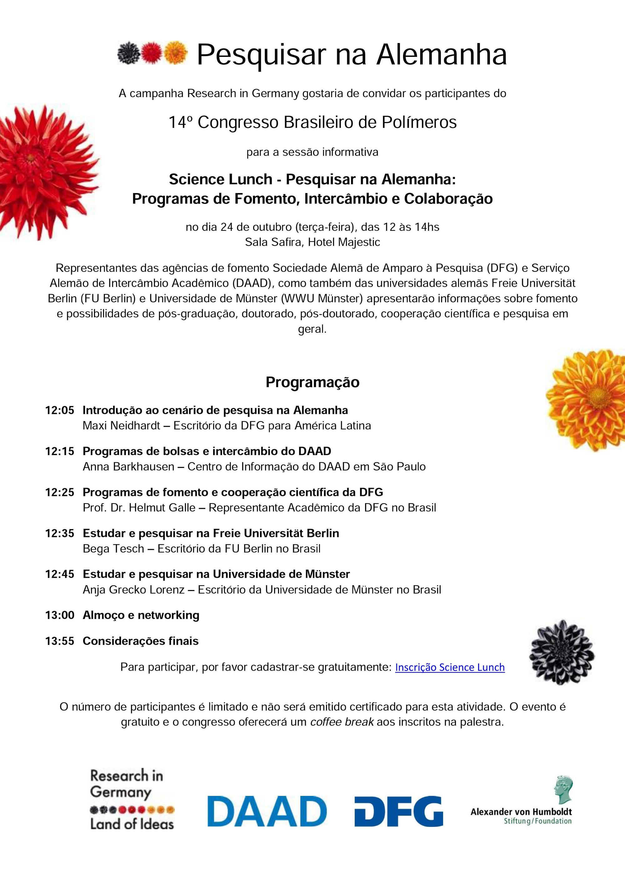 Programação Science Lunch