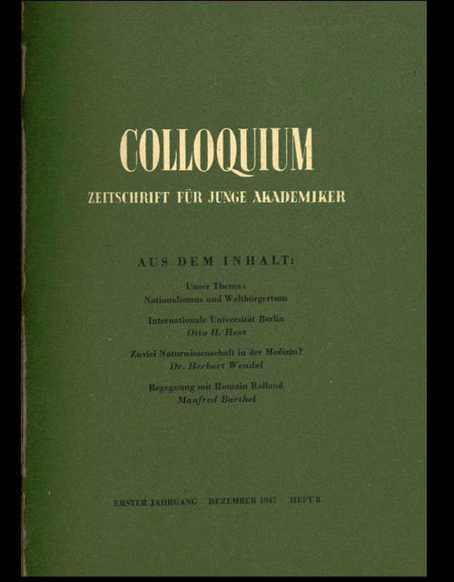 The student journal “Colloquium”