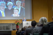 Der Präsident der Freien Universität, Prof. Dr. Günter M. Ziegler, blickt im Rahmen des Festakts zurück auf das Jahr 2019.