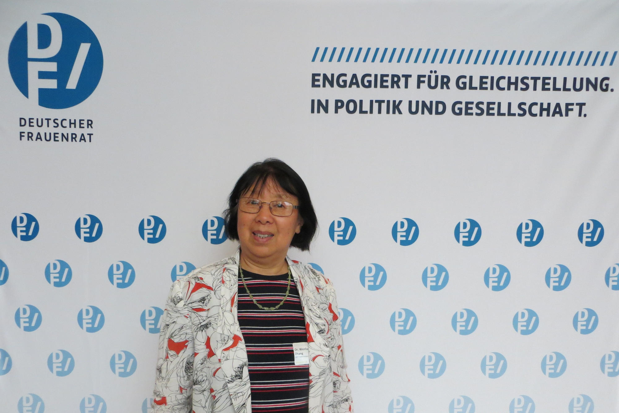 Dr. Zhang zu Gast bei einer Veranstaltung des Deutschen Frauenrates im Juni 2019