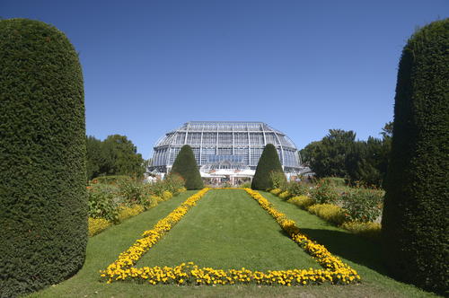 The Large Tropical Conservatory is the architectural highlight of the Botanic Garden.