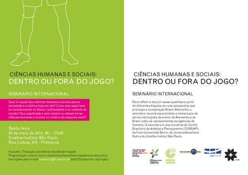 Evento "Ciências humanas e sociais: dentro ou fora do jogo?"