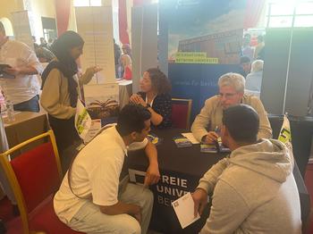 03-06 May I FU Berlin at the a2 International Education Fairs in Morocco